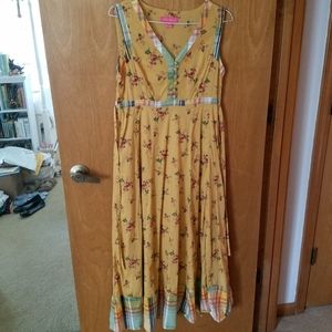 April Cornell Tea Rose Floral Dress